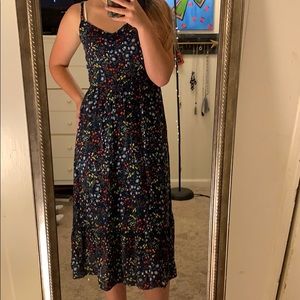 Navy floral dress from Old Navy
